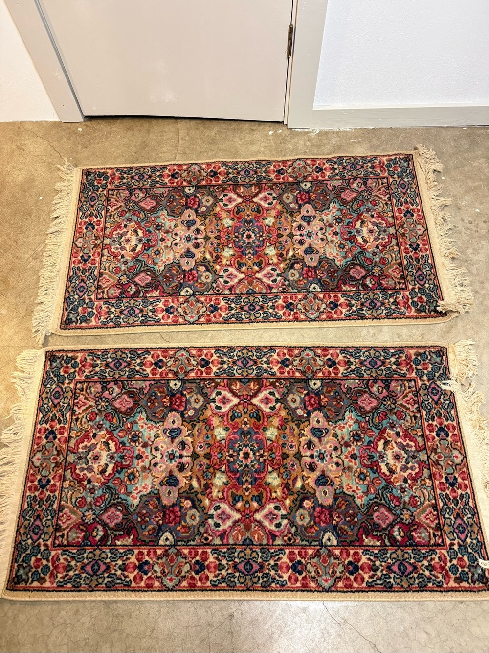 Vintage Karastan Lanamar Kirman Wool Rugs – Set of 2 – 2x4